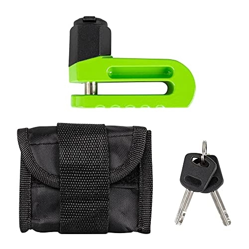 Bike Lock : Pocket-Size Disc Bike Brake Lock - Compact, Hardened Steel for Motorcycle, Bike, e-Bike or e-Scooter