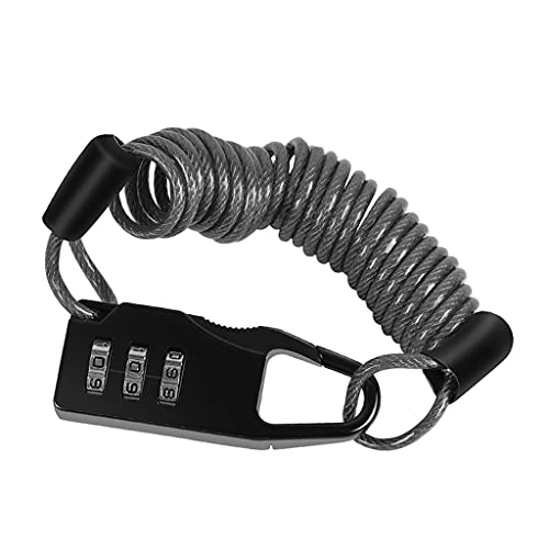 Bike Lock : Portable Lock 3 numeral Password Mini Anti-theft Bicycle Lock for Motorcycle Bicycle Scooter Cable Lock