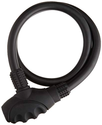 Bike Lock : Prophete Unisex - Adult Cable Lock Memory Lock, Dimensions: 800 mm, Diameter 15 mm, Black, One Size