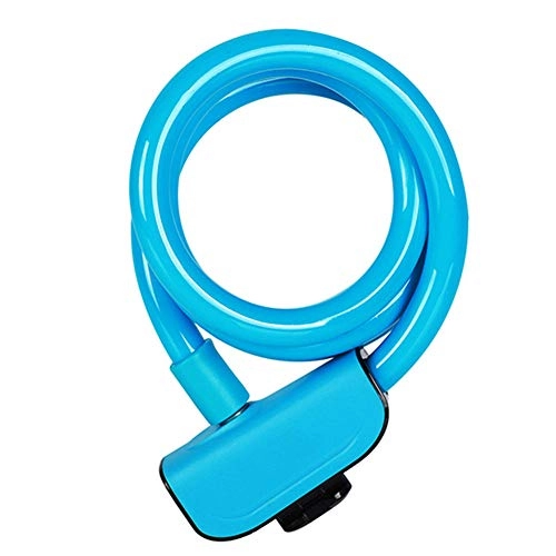 Bike Lock : QAZXS Bike Lock Bicycle Cable Lock Outdoor Cycling 1.2M Anti-theft Heavy Duty Chain Lock with Keys for Road Bike Mountain Bike Scooter-blue