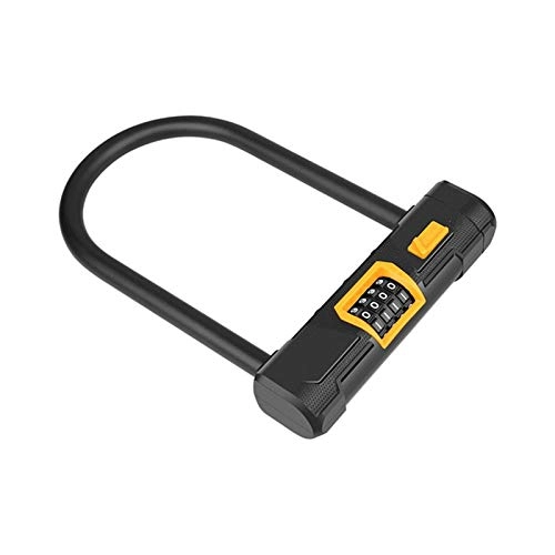 Bike Lock : qjbh1 Bicycle Chain Lock Anti-theft Lock Bicycle Bicycle Safety Lock Bicycle Accessories (Color : Black)