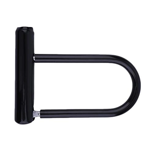 Bike Lock : qjbh1 Bicycle U-Lock Bicycle Riding Anti-theft Bicycle Safety Lock Bicycle Safety Accessories (Color : Black)