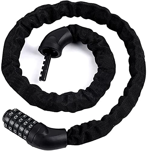 Bike Lock : QYK -Bike Chain Lock, Coiling Combination Lock for Bicycles, Bicycle Locks Heavy Duty Codes Cycle Chains, Combinations for Cycling Door Gate Fence