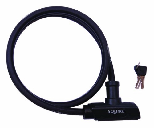 Bike Lock : Raleigh Squire Mako Flexible Cable Lock - Black, 180 x 1.4 cm