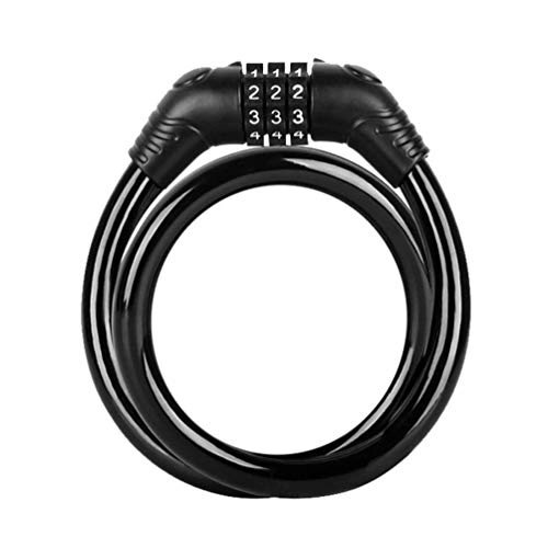 Bike Lock : RONGJJ Gate Security Bike Lock, 3 Digit Resettable Number, Pick-resistant Chain Lock For Bicycle, Scooter, Grills, No Keys Required Security