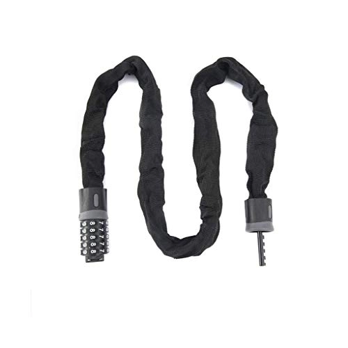 Bike Lock : Secure Lock Bicycle lock Bicycle Lock, Mountain Bike 5-digit Combination Lock, Anti-theft Lock, Chain Lock, Suitable for Electric Motorcycles, Gates, A Variety of Sizes Are Available (Size : 60cm)