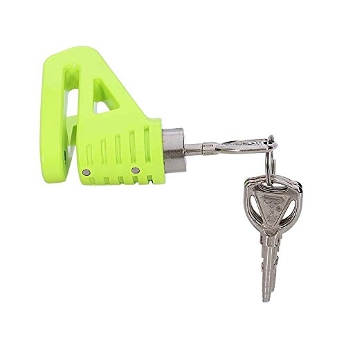 Bike Lock : Security Bicycle Lock 6mm Motorcycle Lock Mountain Bike Anti-theft Padlock Brake Anti-theft Accessory Scooter Moto Security strong and sturdy (Color : Green)