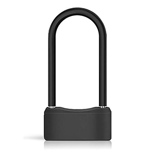 Bike Lock : Security&Portable Bicycle Locks Electric Car Lock Bicycle Lock Anti-theft Intelligent U-lock Lithium Battery Rechargeable Rain And Dustproof Anti-dirty Fingerprint Lock High Security for Cycling Outdo