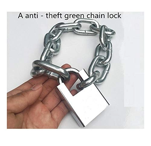 Bike Lock : Self-Locking Rope Lock, Anti-Theft Lock, Portable Lock, Door Lock, Chain Lock, Anti-Theft Lock, Iron Chain-2 Meters Long and 10 mm Thick