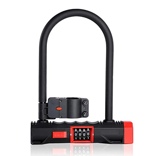 Bike Lock : SENFEISM Safe And Stylish Lock Anti Theft Motorcycle Lock Safety Password Code Cycling Accessories Bike Mountain Bike Security
