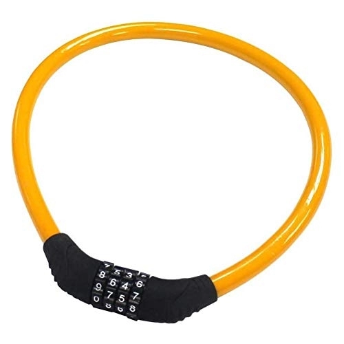 Bike Lock : SGSG Bike Cable Locks, Security Anti-Theft Cycling Lock Cable 4-Digits Codes Resettable Anti-Rust PVC Coating Cable Chain Lock, for Bicycles Scooter Strollers Lawnmower, 66cm