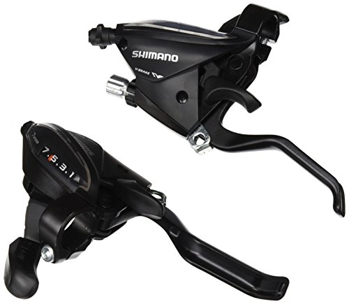 Bike Lock : SHIMANO Unisex's STEF510 Gear and Brake Lever Set, Black, Size 7