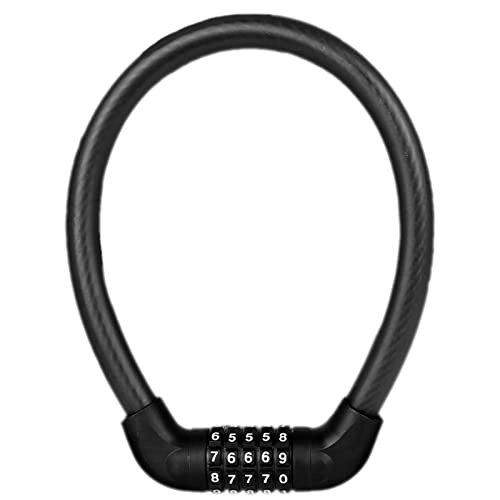 Bike Lock : shoppingba Security Bike Lock Combination Portable Bike Lock Water-proof Protective Equipment Black