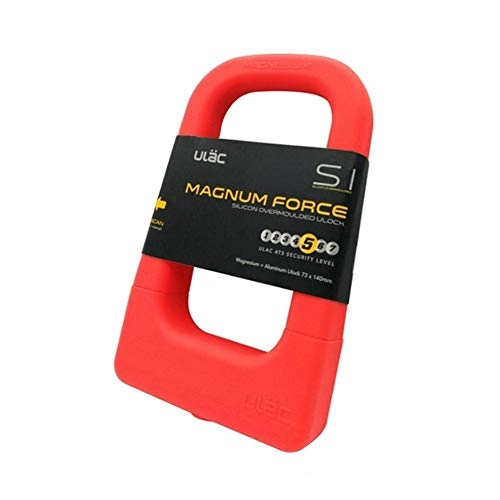 Bike Lock : Silicone Bike Lock Security U Shaped Protective Universal Anti Theft Mountain Bicycle Waterproof Outdoor Cycling Stylish Bicycle Lock (Color : Red)