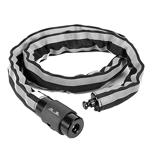 Bike Lock : SJSF L Bike Lock, Bicycle Chain Lock with Key, Security Anti-Theft Chain Cable Lock Universal for Bicycles, Motorcycles, Scooters (100Cm)