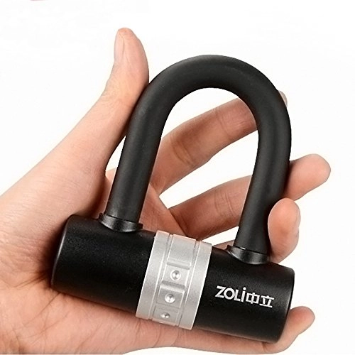 Bike Lock : Small U-lock Motorcycle Lock Disc Brake Lock, Battery Electric Car Crankset Lock Bicycle Lock Anti-theft U-lock - LXZXZ