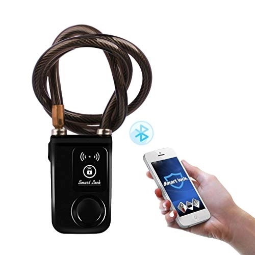 Bike Lock : Smart Bluetooth Bicycle Lock Bike Anti Theft Lock 110db Alarm Waterproof Lock， APP Control Bluetooth Smart Padlock for iOS Android Smartphone