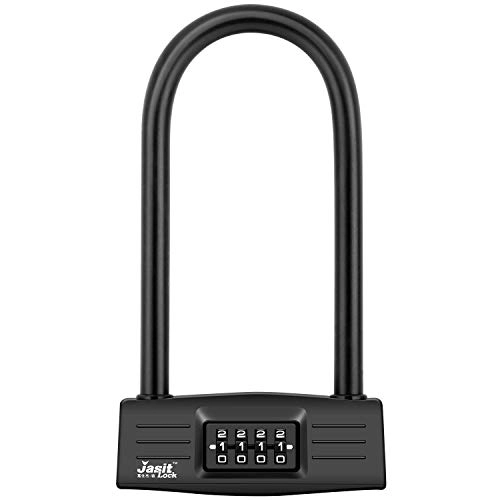 Bike Lock : Smyidel Bike U Lock, Bicycle Lock, Motorcycles Password Lock Gate Lock for Anti Theft (Black)