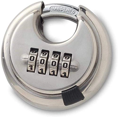 Bike Lock : Sooiy Bearing password lock round password lock padlock inside and outside