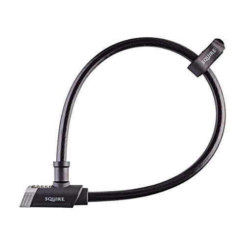 Bike Lock : Squire Mako Combi 18 / 900 – 3ft Combination Cable Lock. Patented TORQ DRIV Technology and Armored Steel Lock Body, 5 Wheels for up to 10, 000 Possible Combinations.
