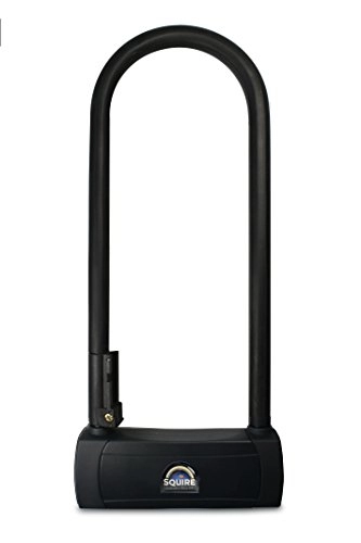 Bike Lock : Squire Unisex's HAMMERHEAD 290 Key Operated Sold Secure D Shackle Lock, Black, 290MM