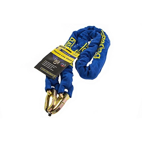 Bike Lock : Sterling 1015 10mm x 1.5mtr Manganese Square Link Chain, Blue, 1.5m