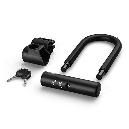 Bike Lock : Strong and sturdy Bicycle U Lock And Steel Cable Lock Steel Mountain Bike Road Bike Bicycle Lock Security (Color : Lock Combination)