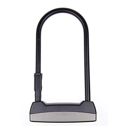 Bike Lock : Strong and sturdy Bicycle U-Lock Anti-theft Steel Motorcycle Door Fence Safety Lock 2 Key Locks Safety Strong Riding Bicycle Lock Security (Color : ET 110 S)