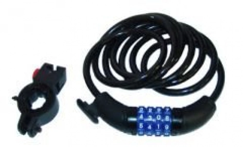 Bike Lock : Strulo 72" Cable 4 Number Combo Lock for Bikes and Accessories