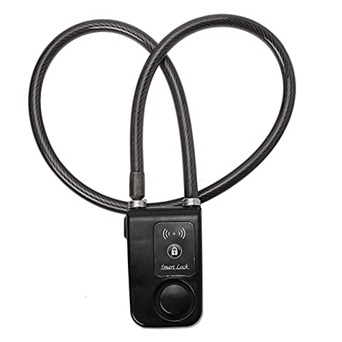Bike Lock : TAOTT Durable Waterproof Smart Bluetooth Bicycle Security Lock Copper Cable 105dB Alarm Anti-Theft Lock Fit For Bike Motorcycle Gates Theft Protection