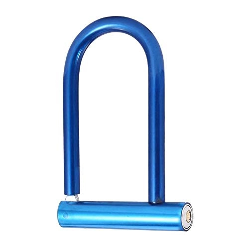 Bike Lock : TASGK Bike U Lock, Heavy Duty High Security U Shackle Bike Lock with Invisible Atom, Pure Copper Lock Core for Bicycle, Motorbikes, Blue