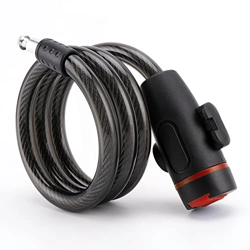 Bike Lock : Theft Spiral Steel Cable Bicycle Lock for Cycling Anti-Theft Chain Wire MTB Motorcycle Universal Cable Coil Bicycle Accessories