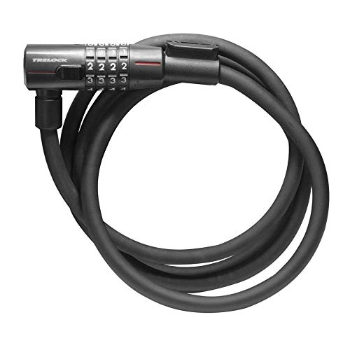 Bike Lock : Trelock 2231260892 Unisex Adult Combination Cable Lock 110 cm Black