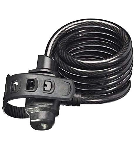 Bike Lock : Trelock Coil Cable Lock Fixxgo SK222 / 180 CM including stand black Size:white