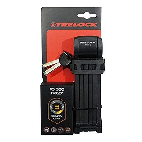 Bike Lock : Trelock Unisex – Adult's Faltschloss-2232032008 Folding Lock, Black, standard size