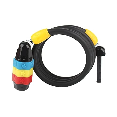 Bike Lock : U Lock Shackle, Bike Lock, Bike Lock Cable, Bike Combination Lock For Kids, Steel Chain Cable Lock, 3 Digit, With Easy Mounting, Easily Keep Bike Secure, Anti Rust Lock