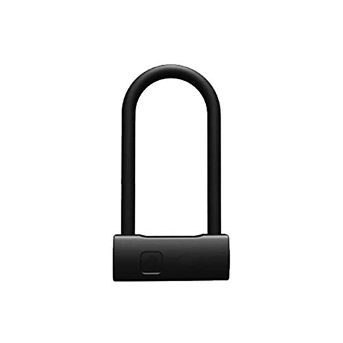Bike Lock : U-Locks Smart Fingerprint U-lock Anti-theft Bicycle Motorcycle Lock Sliding Door Car Window Password Waterproof (Color : Long version)