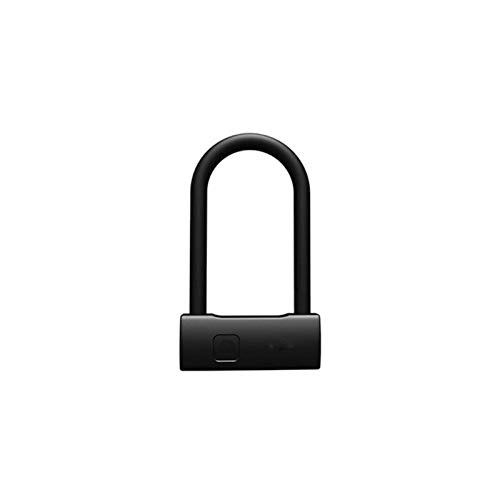 Bike Lock : U-Locks Smart Fingerprint U-lock Anti-theft Bicycle Motorcycle Lock Sliding Door Car Window Password Waterproof U-Lock (Color : Short version)