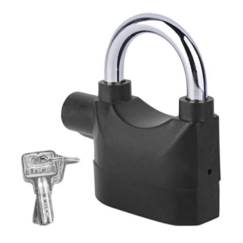 Bike Lock : U-Locks Waterproof Siren Alarm Padlock Alarm Lock For Motorcycle Bike Bicycle Perfect Security With 110dB Alarm Pad Locks，bike U Lo (Color : 01)