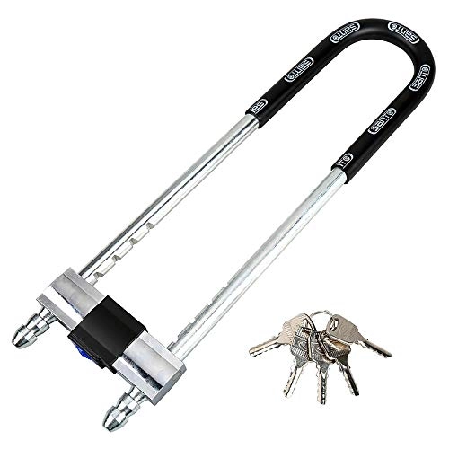 Bike Lock : U-Shaped Lock / Motorcycle Bicycle Lock / C-Level Lock core Anti-Theft Lock Anti-Hydraulic Shear U-Shaped Lock-Large