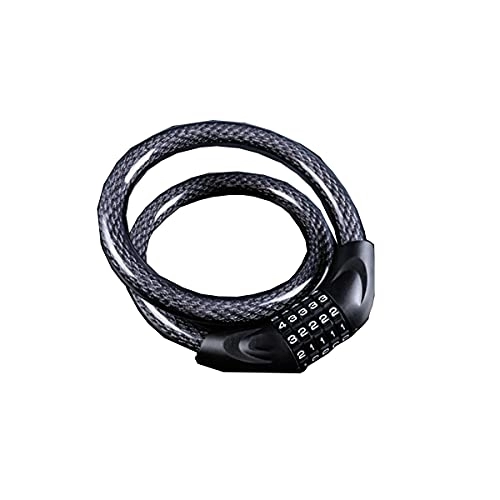 Bike Lock : UFFD Bike Cable Lock Portable 5 Digit Security Resettable Combination Cable Bicycle Locks (Size : B)