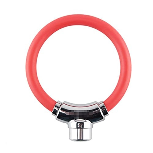 Bike Lock : UFFD Bike Lock Cable, Bike Cable Basic Self Coiling Combination Cable Bike Locks with (Color : Pink, Size : 110mmx90mmx12mm)