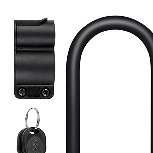 Bike Lock : UIOP U-shaped Anti-theft Lock Bike Vehicle Security Electric Motorcycle Bicycle Locks For Outdoor Cycle Biking Entertainment 820 (Color : Black, Size : 180x130mm)