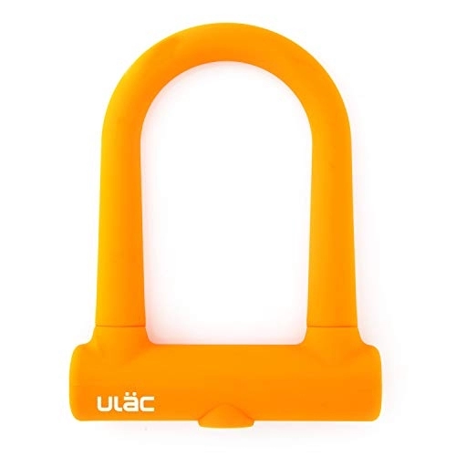 Bike Lock : ULAC Brooklyn Featherweight Alloy Bike U-Lock, with transportation bracket system for versatile carrying (Orange)