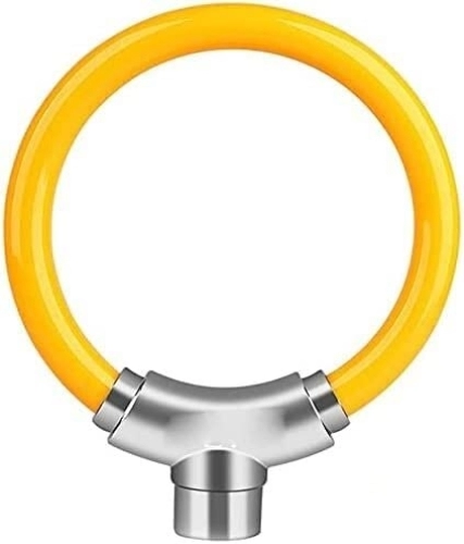Bike Lock : UPPVTE Bicycle Lock, Portable Mini Ring Lock Anti-Theft Steel Cable Lock Mountain Road Bike Riding Equipment Accessories Cycling Locks (Color : Orange, Size : 150 * 175cm)