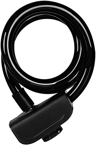 Bike Lock : UPPVTE Bike Super Anti-Theft Locks, for Bicycle Electric Bike Motorcycle Gates Copper Core Durable Steel MTB Lock Cable Lock Cycling Locks (Color : Black, Size : 120cm)