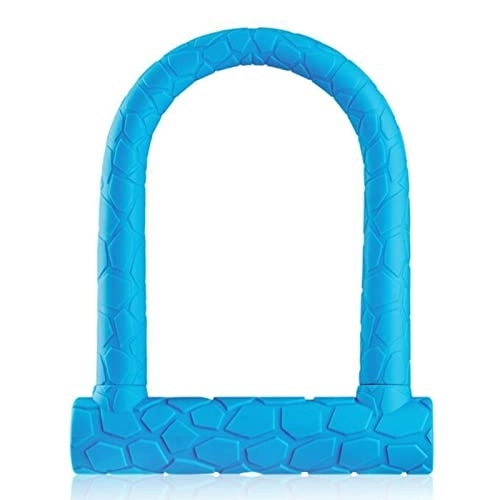 Bike Lock : UPPVTE Bike U Lock, Anti Theft Bicycle Secure Locks Heavy Duty Combination 4Ft Length Security Cable Bicycle D Lock Shackle with Key Cycling Locks (Color : Blue, Size : 16 * 25cm)