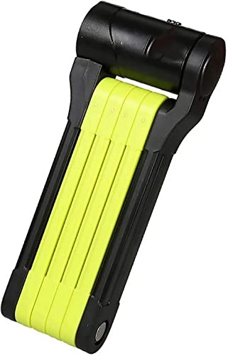 Bike Lock : UPPVTE Folding Bicycle Lock, Bicycle Security Anti-Theft Bicycle Lock can be Foldable, Used for Electric Motorcycle, Mountain Bike, Road Bike Cycling Locks (Color : Green, Size : 17 * 7 * 3.5cm)
