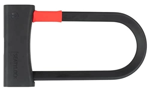 Bike Lock : Voxom 4026465154887 U Bicycle Lock 220 cm, Black / red