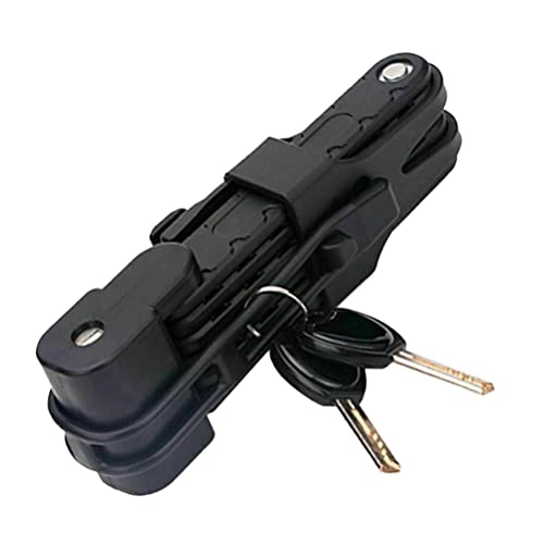 Bike Lock : Wakauto Folding Bike Lock Heavy Duty Anti Theft Bike Cable Locks Security Fold- up Lock for Bicycle Motorcycle Ladders